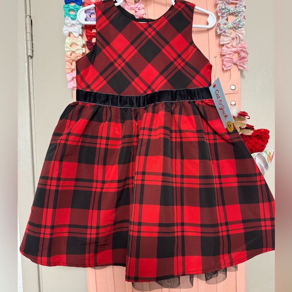 NWT CAT & JACK PLAID DRESS